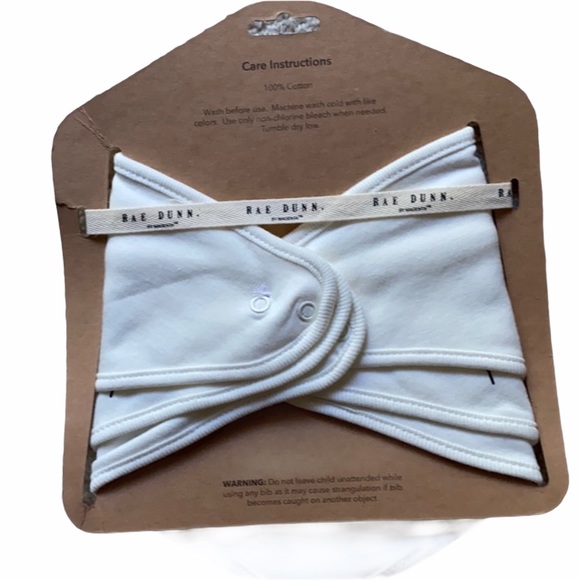 LAST 1 - NEW Rae Dunn 3 bandana bibs - Picture 3 of 3